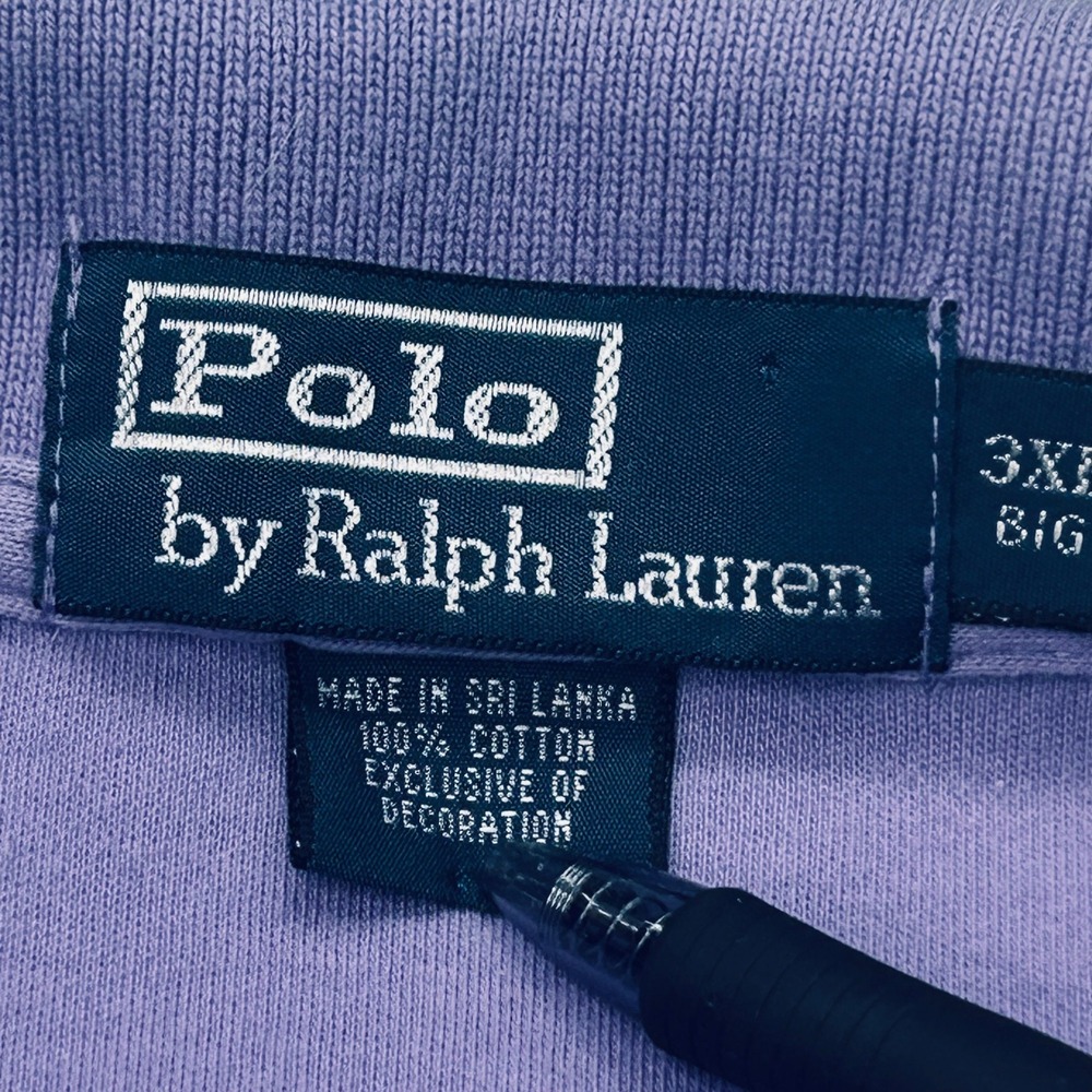 Polo Ralph Lauren Polo Shirt Mens 3XB Big Purple Short Sleeve Preppy Golf Bright - Picture 5 of 9